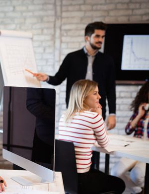 2 employee group discussion